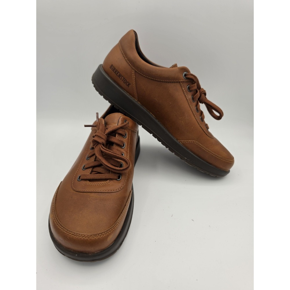Birkenstock Honnef 365 Sneaker Womens EU 40 US 9-9.5 Cognac Brown Lace-Up Shoes - Picture 1 of 9